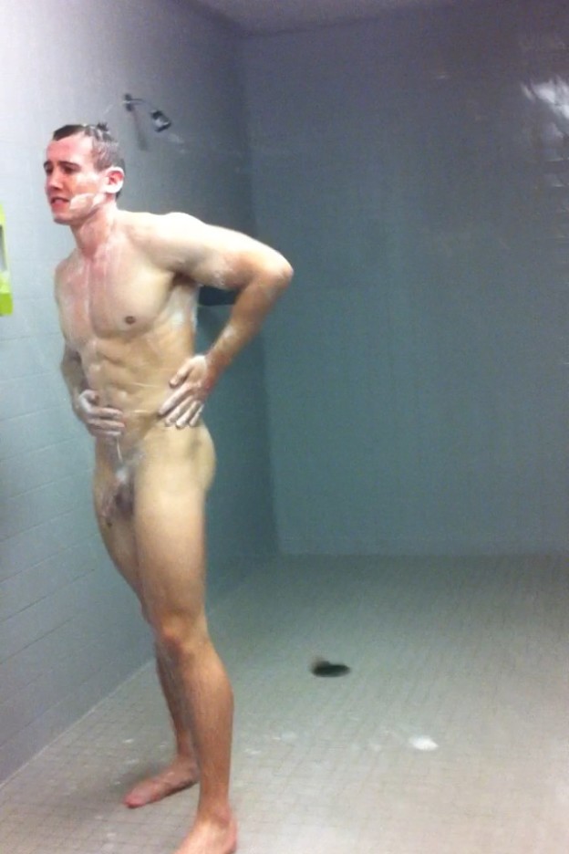 bare naked in the locker room