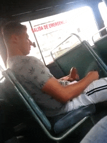 big guy in the bus