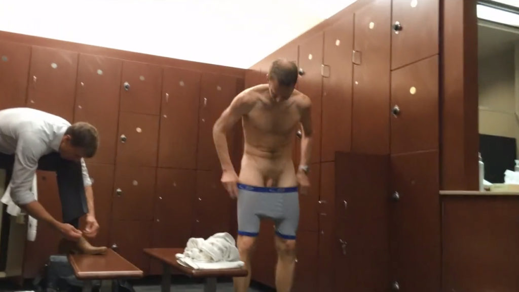 naked in the locker room