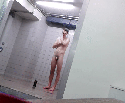 In the shower room