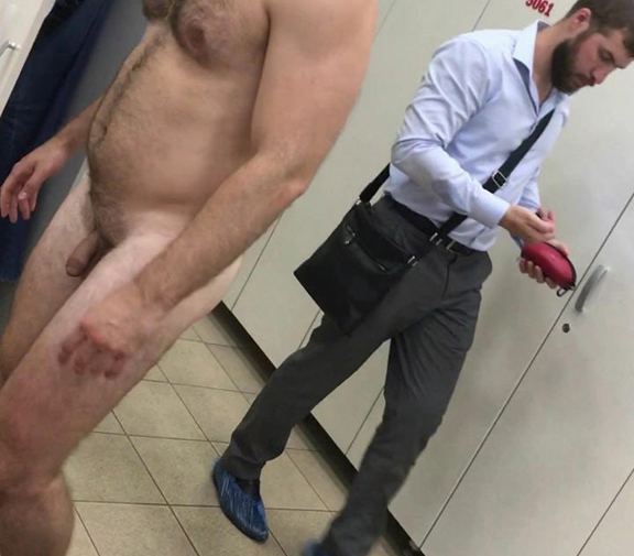 Guys In Locker Room - Nude-clothed men in the locker room! - SpyCamDude