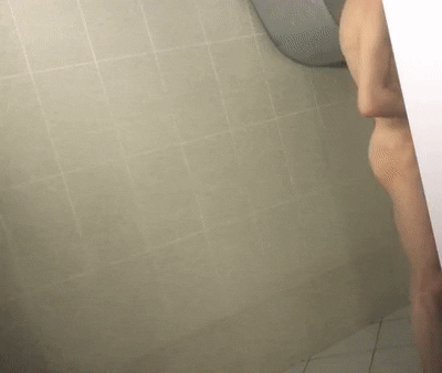 uncut guy in the showers