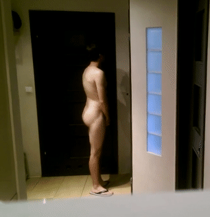 Locked out naked