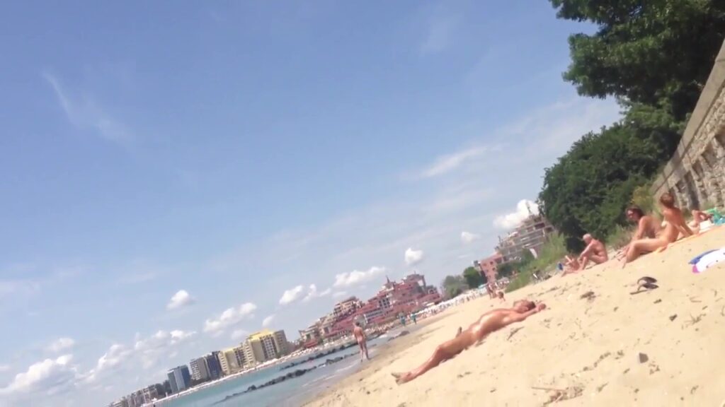 Exhibitionist at the beach