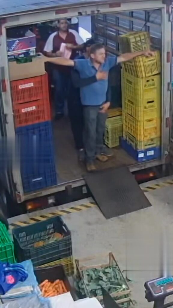 Boss and employee fondling each other