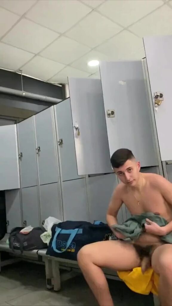 Teasing in the locker room