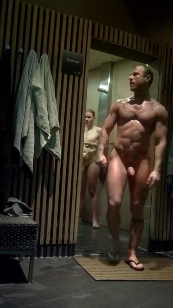 Flaunting in the locker room