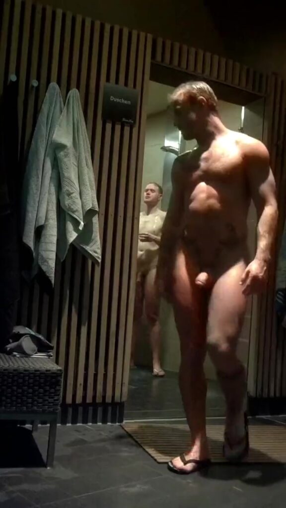 Flaunting in the locker room