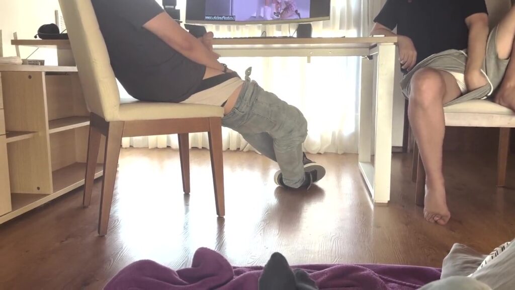 Friends fondle themselves too